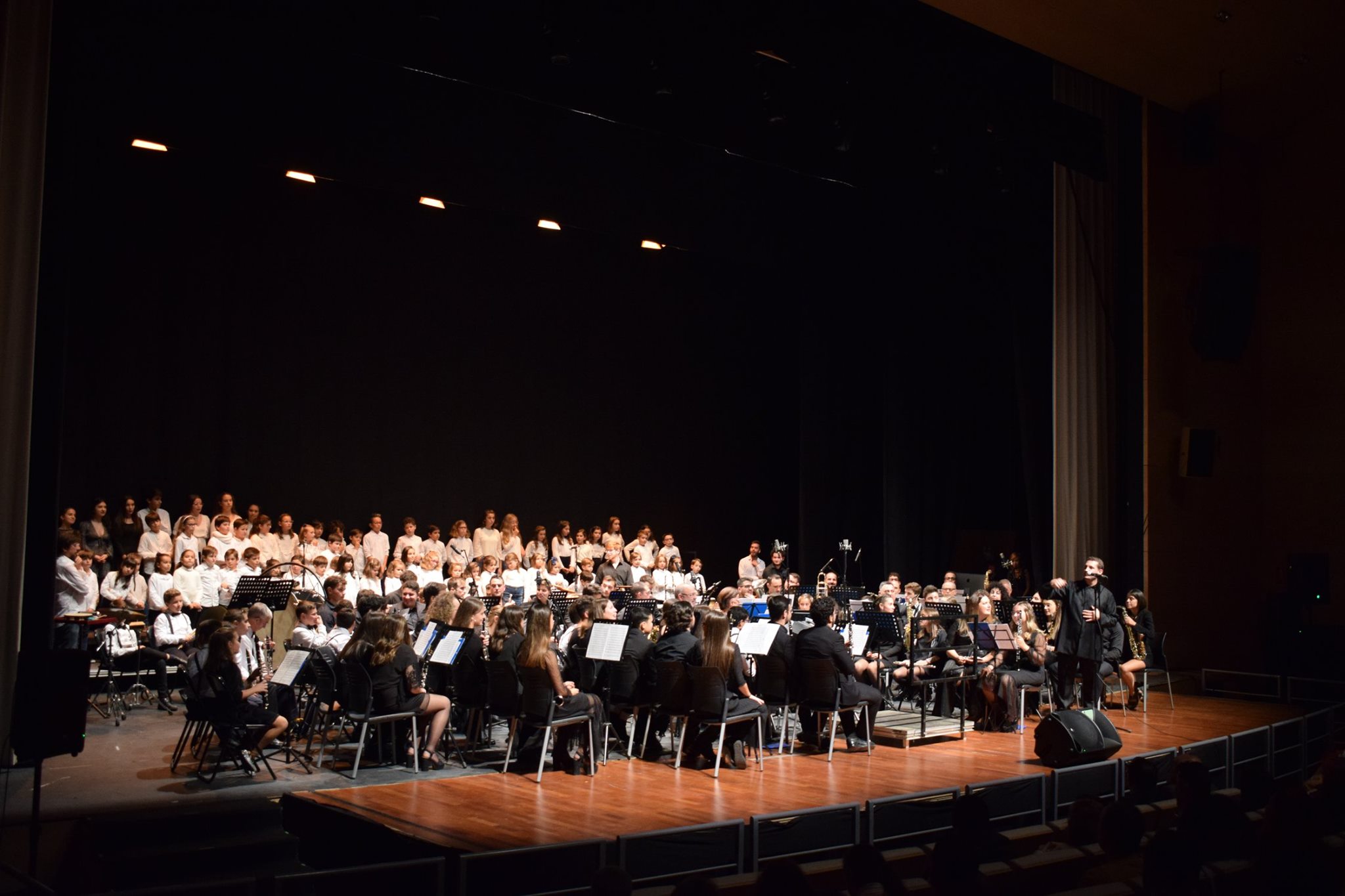 Músicos de la Banda de Alcalá durante un concierto